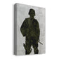Soldier Silhouette - Canvas Art Print