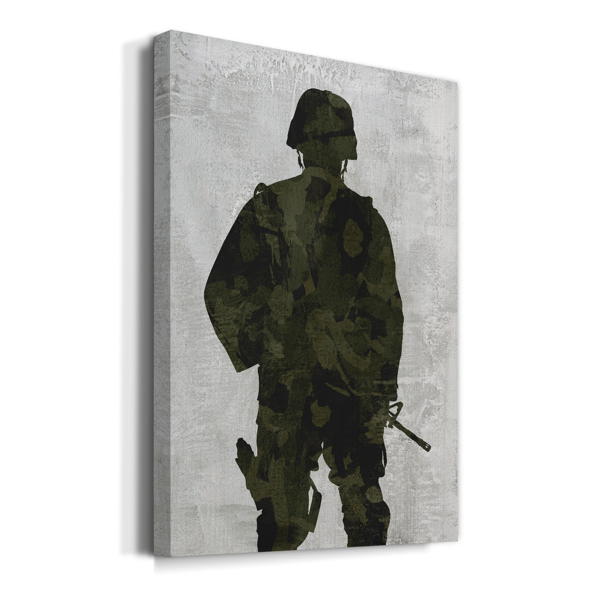 Soldier Silhouette - Canvas Art Print