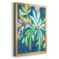 Blue Tropics IV - Modern Framed Canvas Print