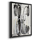 Grey Scribbles II - Modern Framed Canvas Print