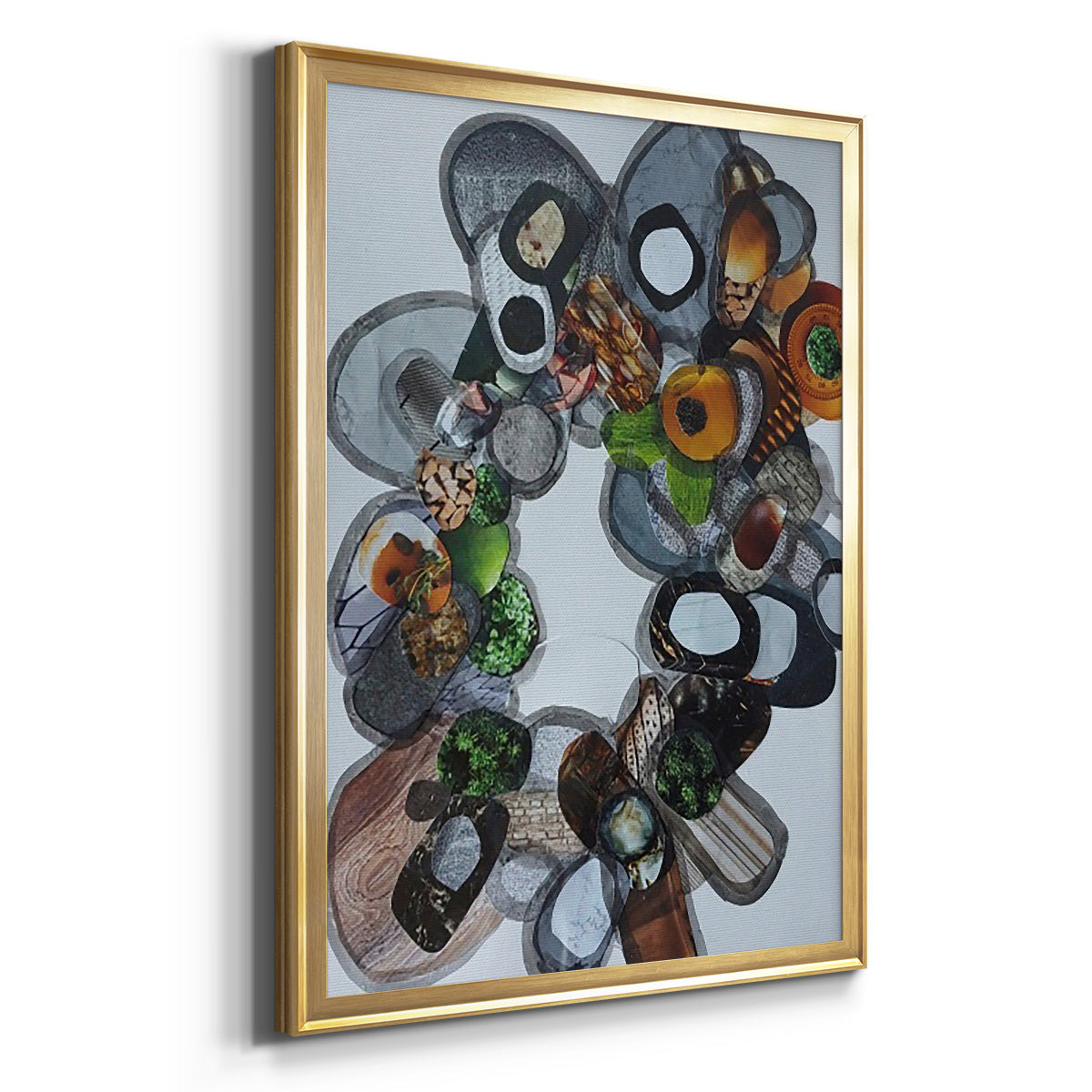 Amelia Island Stones - Modern Framed Canvas Print