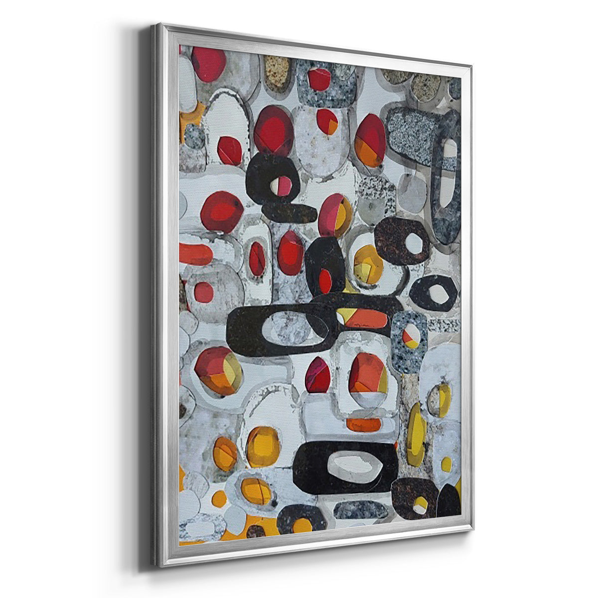 Fruit Collage I - Modern Framed Canvas Print