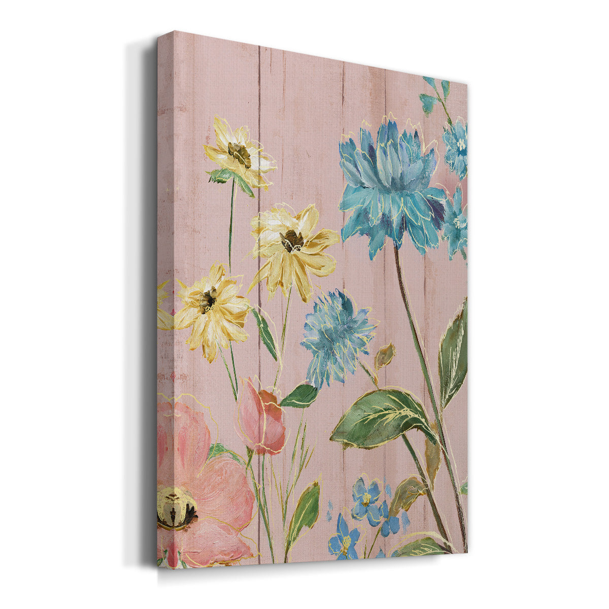 Wildflower Flutter IV Premium Gallery Wrapped Canvas - Ready to Hang