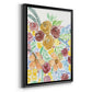 Flower Carousel I - Modern Framed Canvas Print