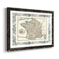 Bordered Map of France-Premium Framed Print - Ready to Hang