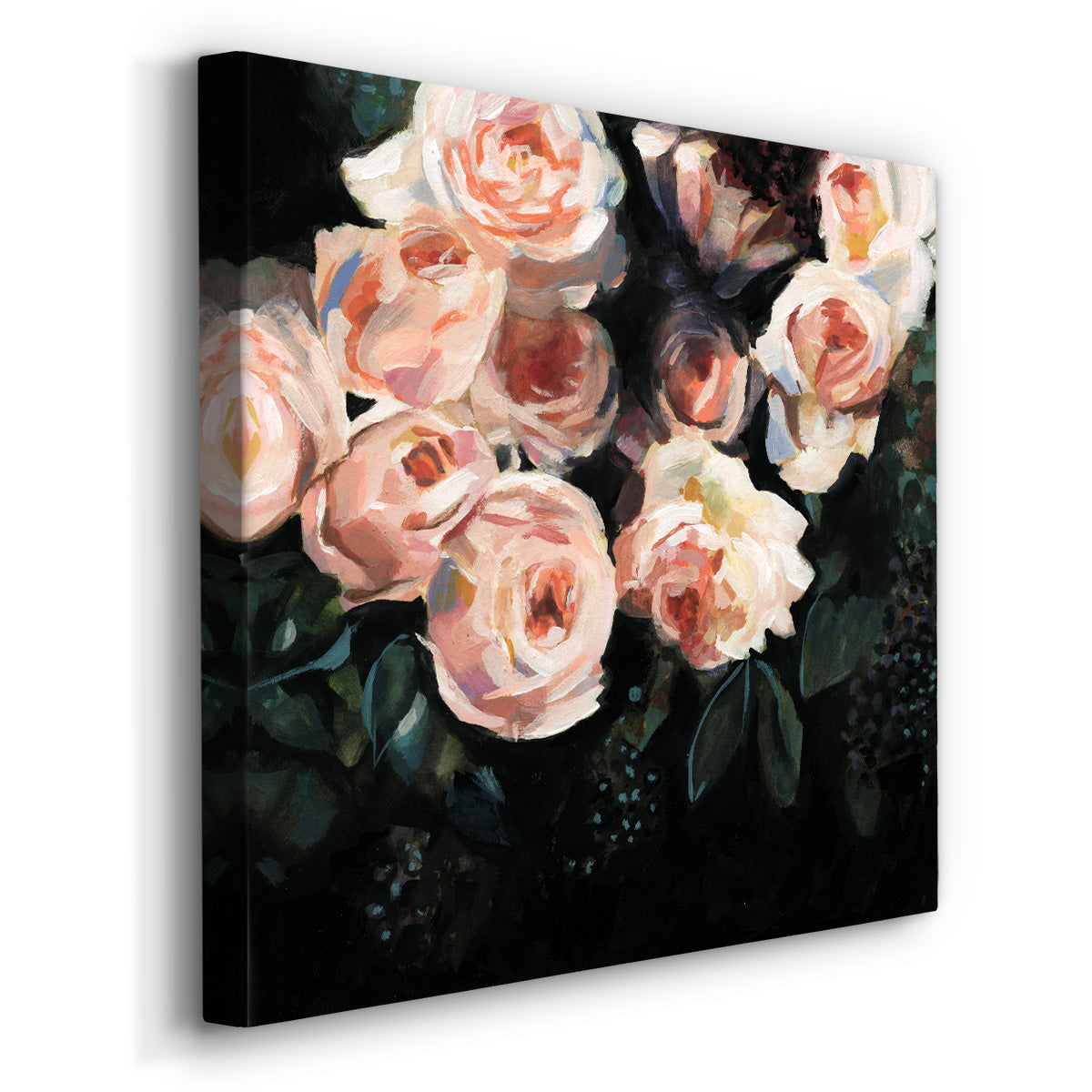 Peachy Blooms I - Canvas Art Print