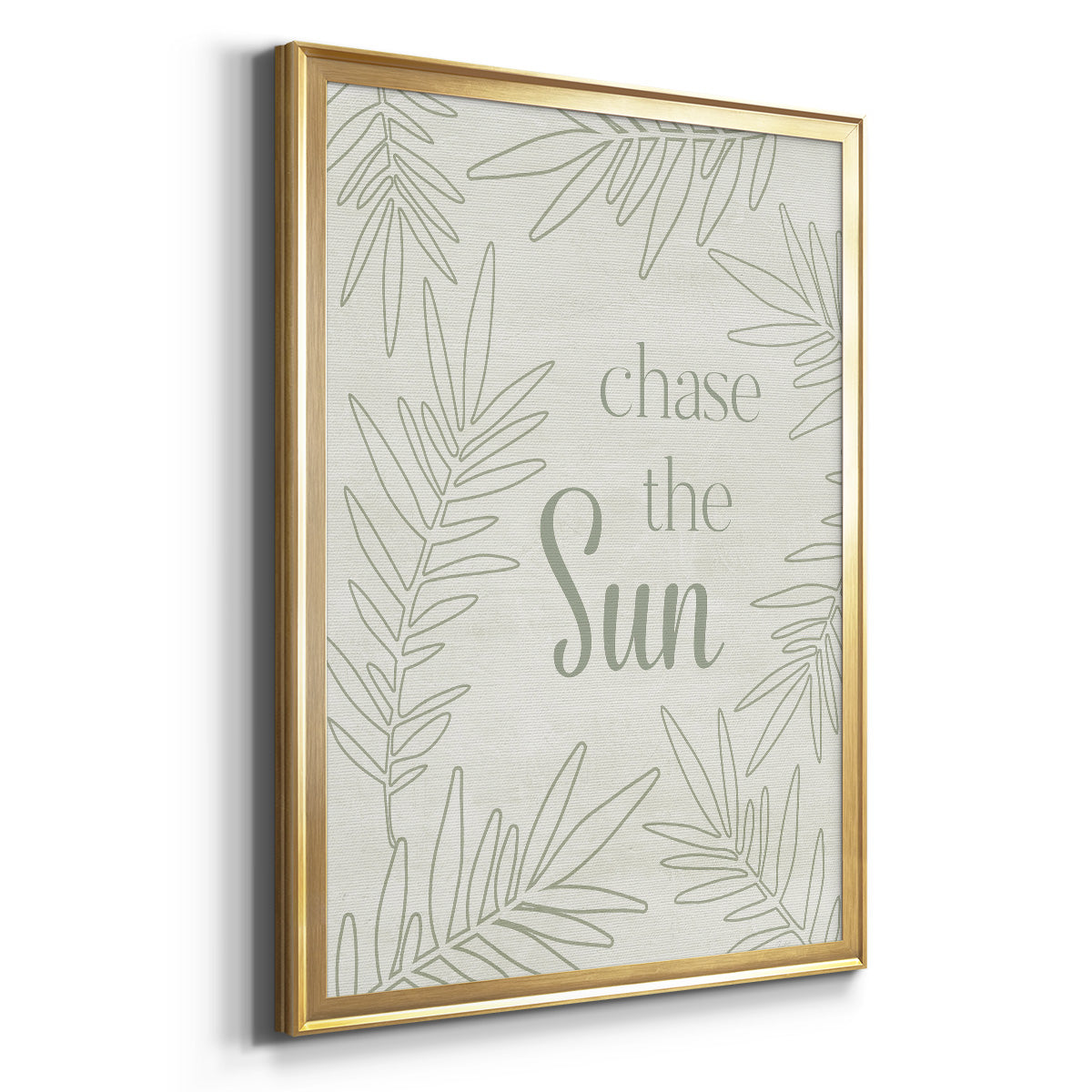 Chase the Sun - Modern Framed Canvas Print