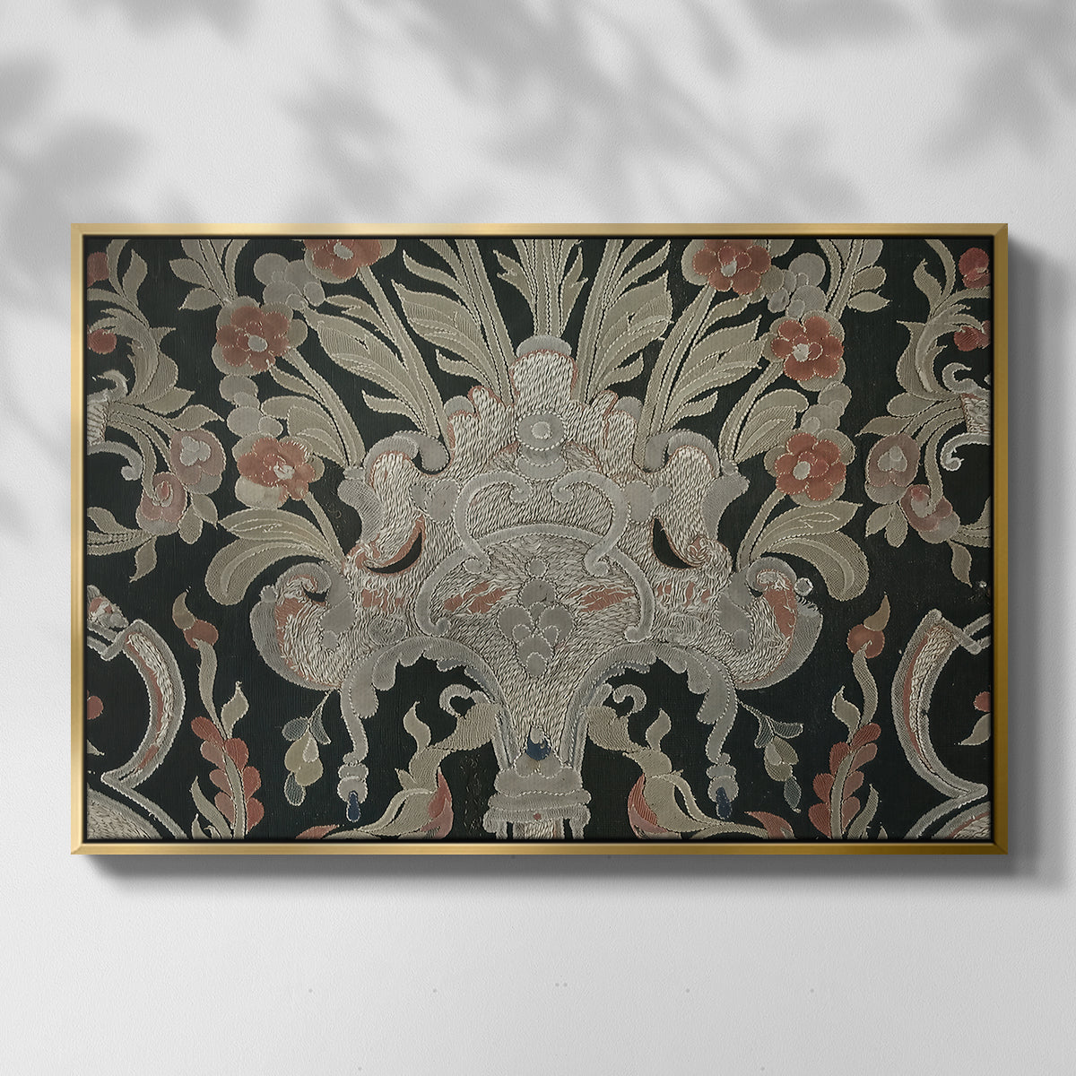 Hanging (Printed Textile), c. 18th Century - Floater Framed Canvas Print