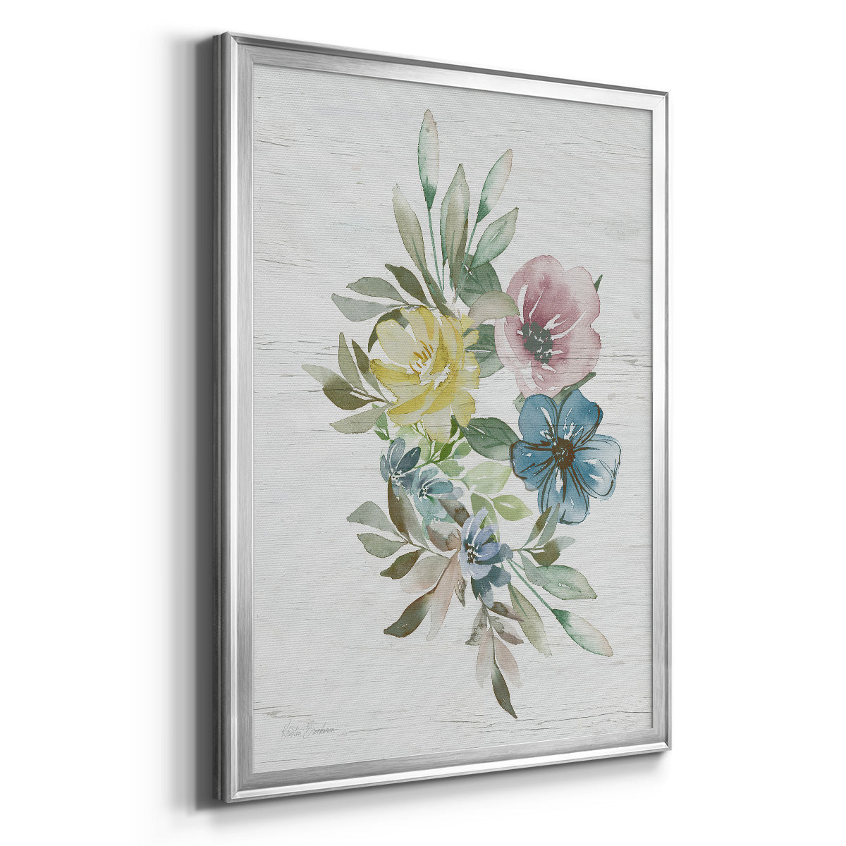 Spring Meadow Arrangement I - Modern Framed Canvas Print