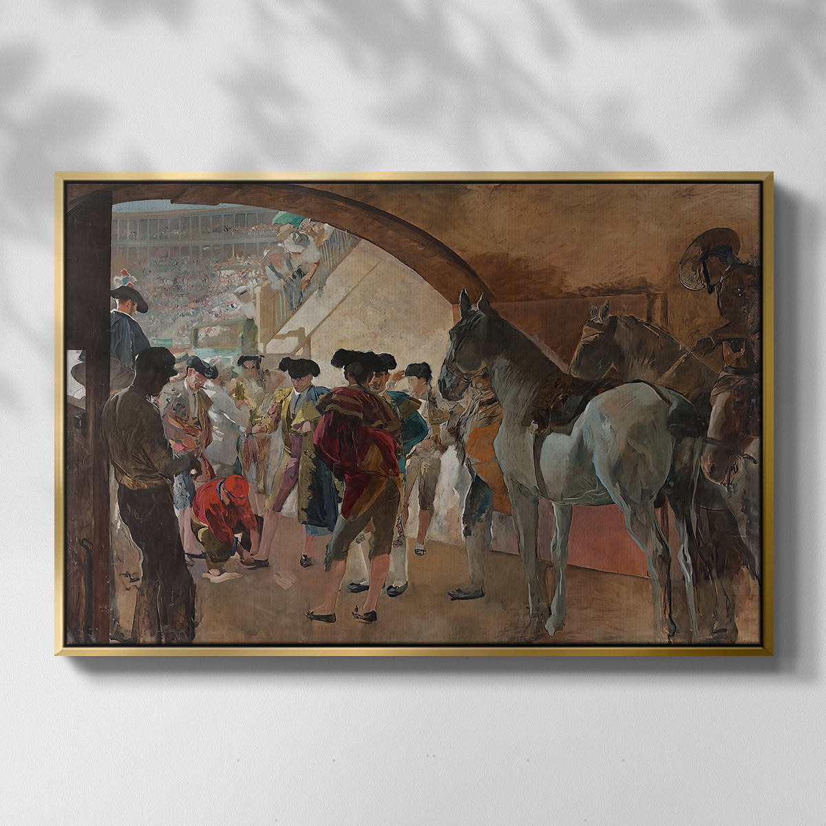 Before the Bullfight (Antes de la corrida), c. 1900 - Floater Framed Canvas Print