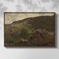 Landscape from Ebersteinburg in Baden, 1876 - Floater Framed Canvas Print