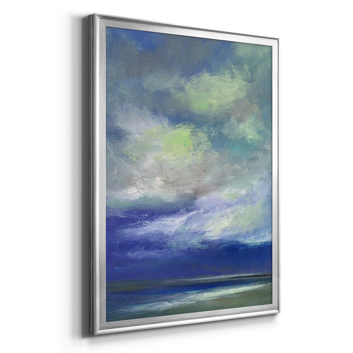 Island Dusk - Modern Framed Canvas Print