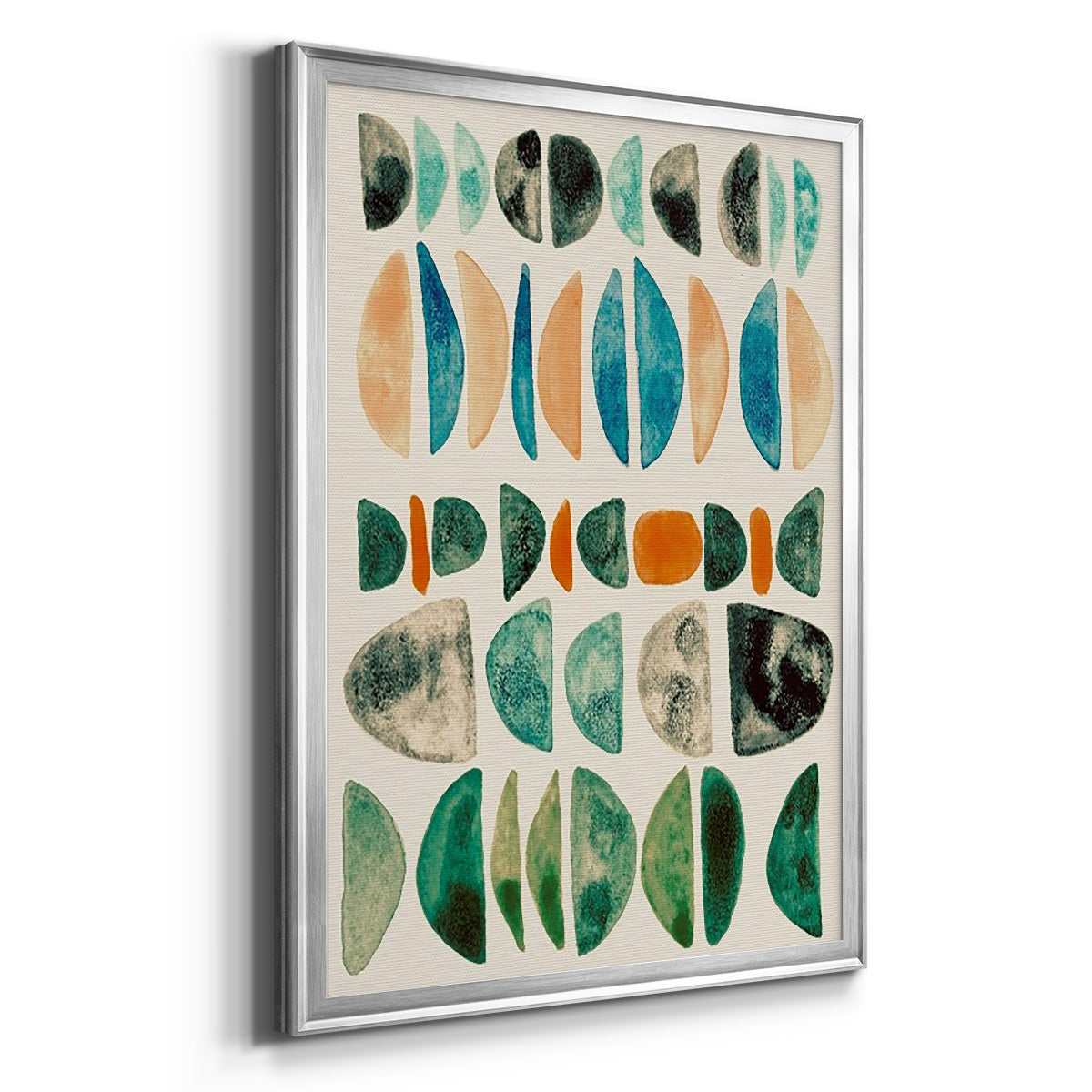 Semi Stack II - Modern Framed Canvas Print