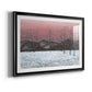 Sunset Snowfall II Premium Framed Print - Ready to Hang