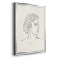 Greek Busts I - Modern Framed Canvas Print