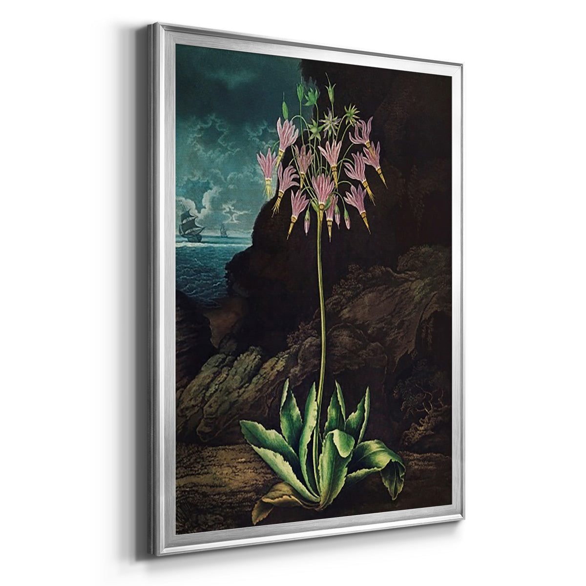 Temple of Flora II - Modern Framed Canvas Print