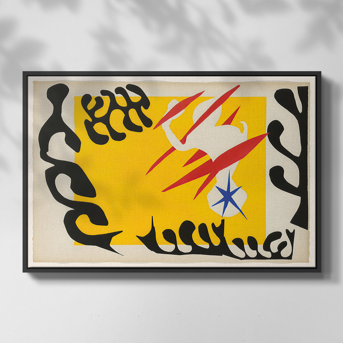 The Nightmare of the White Elephant, from Jazz, 1947 - Floater Framed Canvas Print