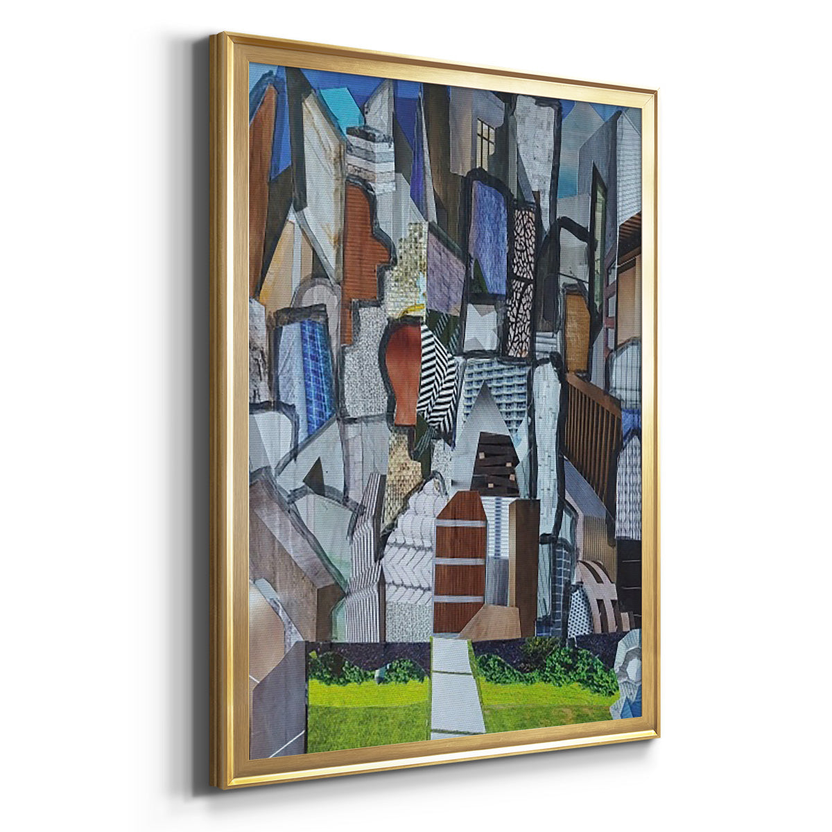 Chicago Grant Park - Modern Framed Canvas Print