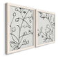 Botanical Sketch I   - Premium Framed Canvas 2 Piece Set - Ready to Hang