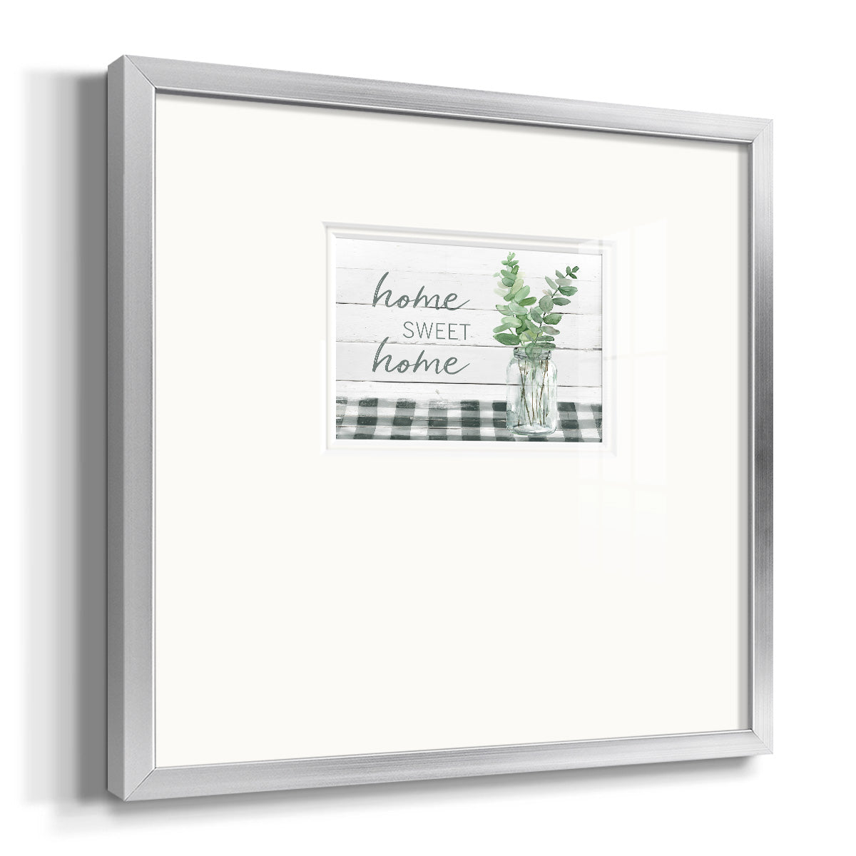 Eucalyptus Home Sweet Home Premium Framed Print Double Matboard