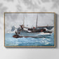 Taking on Wet Provisions, 1903 - Floater Framed Canvas Print