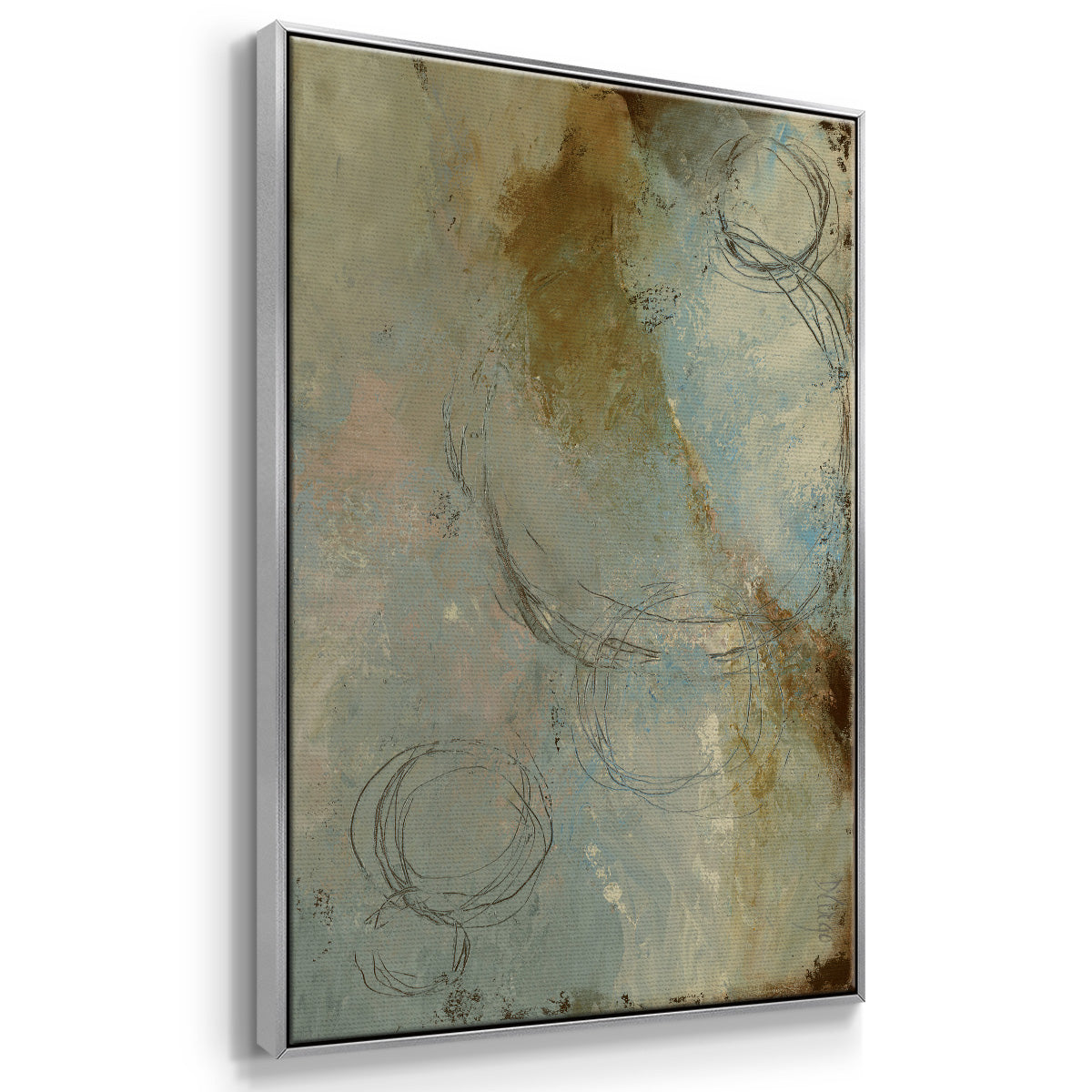 Zen Path I - Framed Premium Gallery Wrapped Canvas L Frame - Ready to Hang