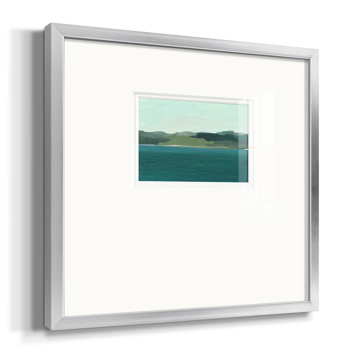 Calming Lake View I Premium Framed Print Double Matboard