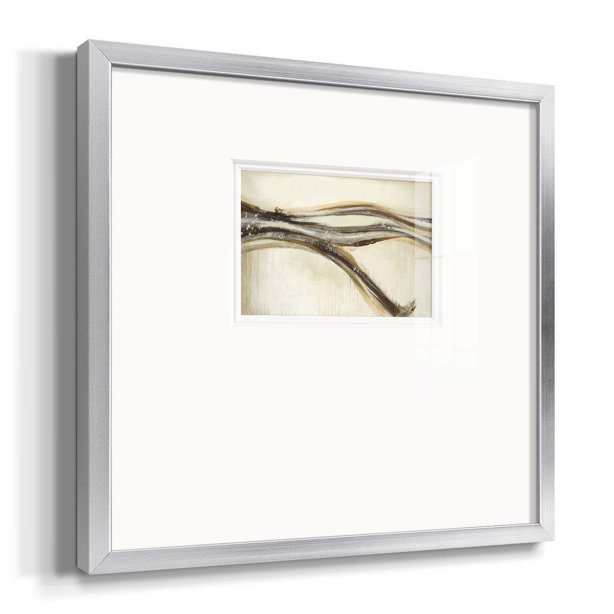 Catching a Metallic Wave- Premium Framed Print Double Matboard