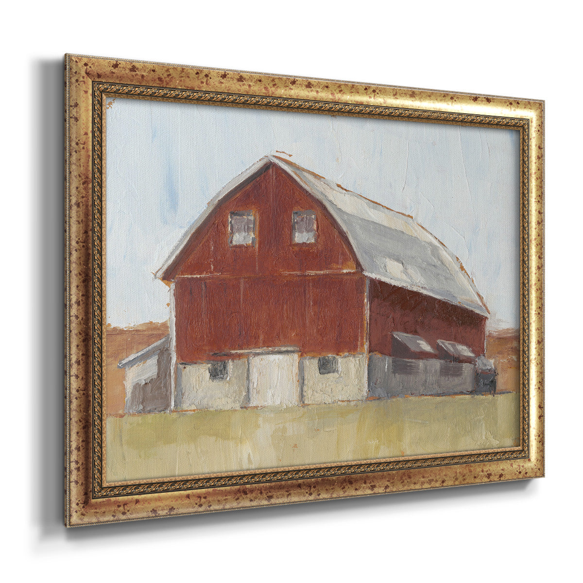 Rustic Red Barn II Premium Framed Canvas- Ready to Hang