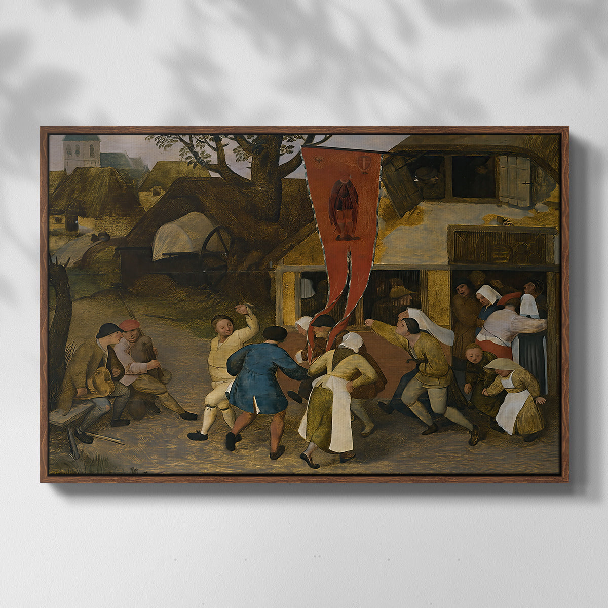 A Village Fair, c. 1567-1569 - Floater Framed Canvas Print