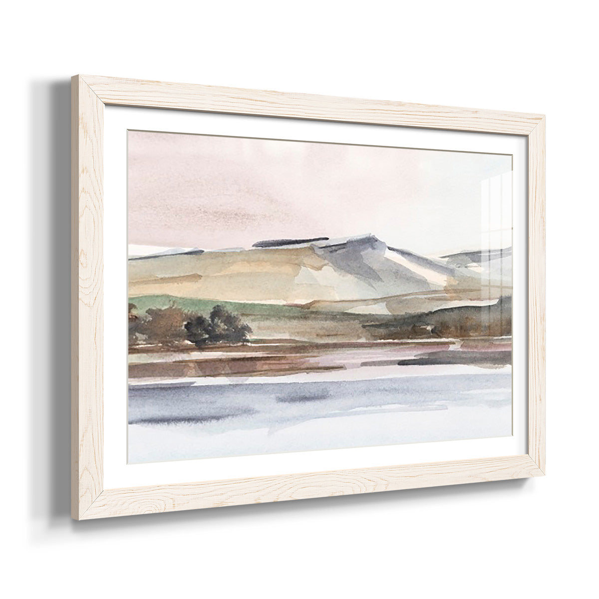 Autumn Mountain Valley I - Barnwood Framed Art Print