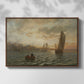View from the Oslofjord, 1866 - Floater Framed Canvas Print