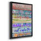 Birthday Rules - Modern Framed Canvas Print