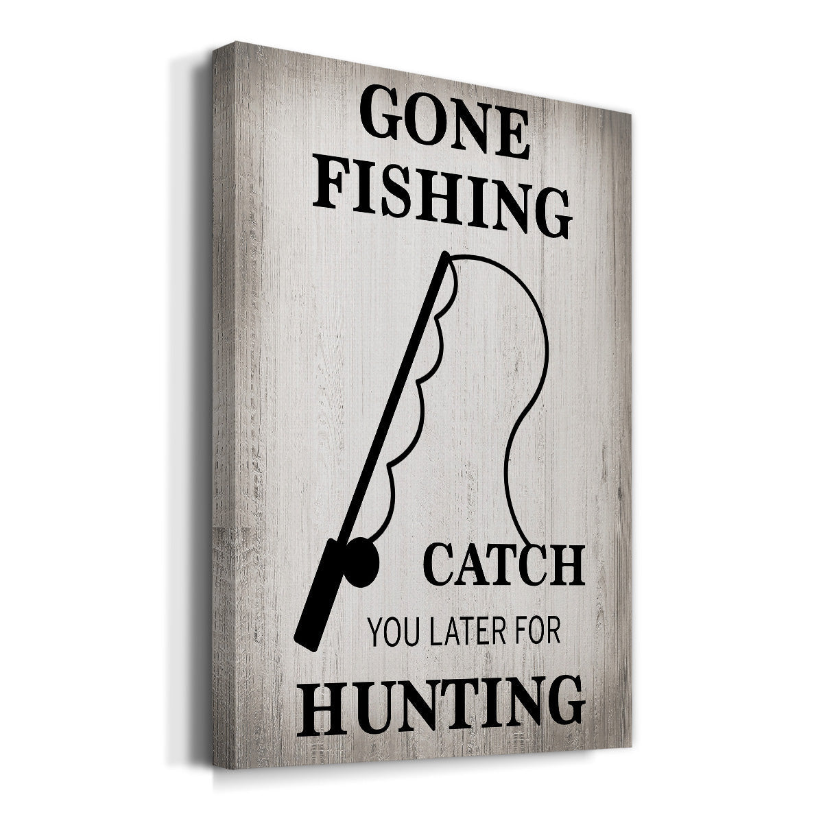 Gone Fishing Premium Gallery Wrapped Canvas - Ready to Hang