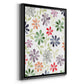 Faded Flowers I - Modern Framed Canvas Print