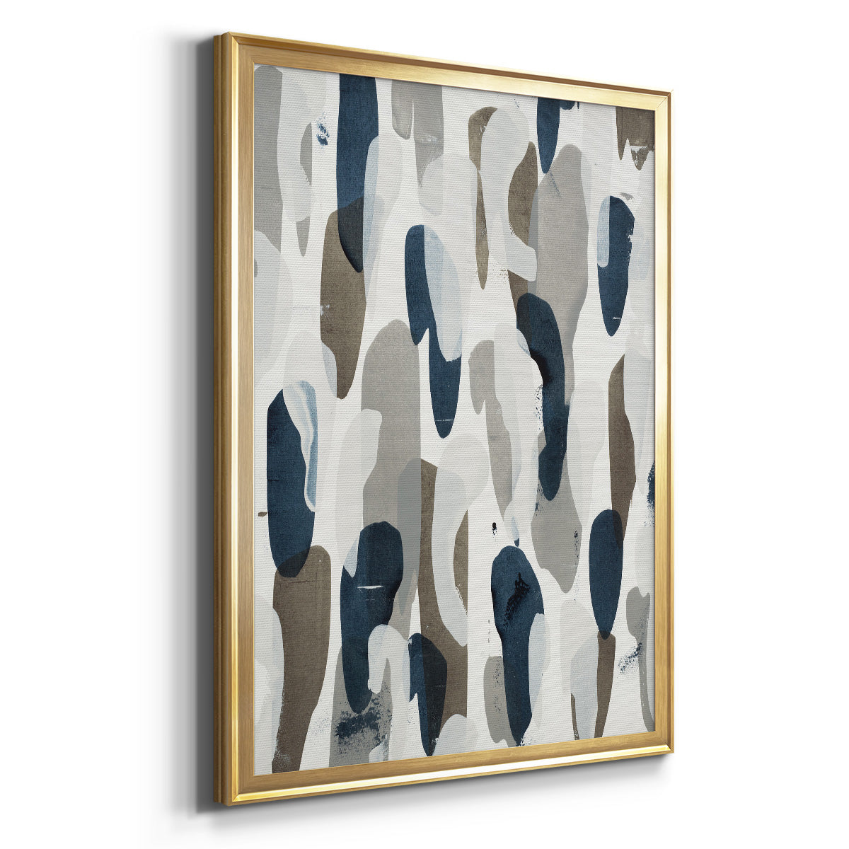 River's Run - Modern Framed Canvas Print