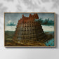 The Tower of Babel, c. 1568 - Floater Framed Canvas Print
