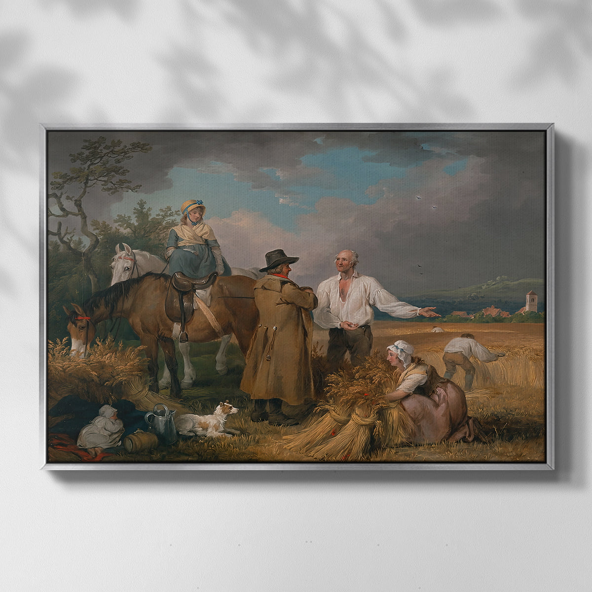 The Reapers, 1800 - Floater Framed Canvas Print