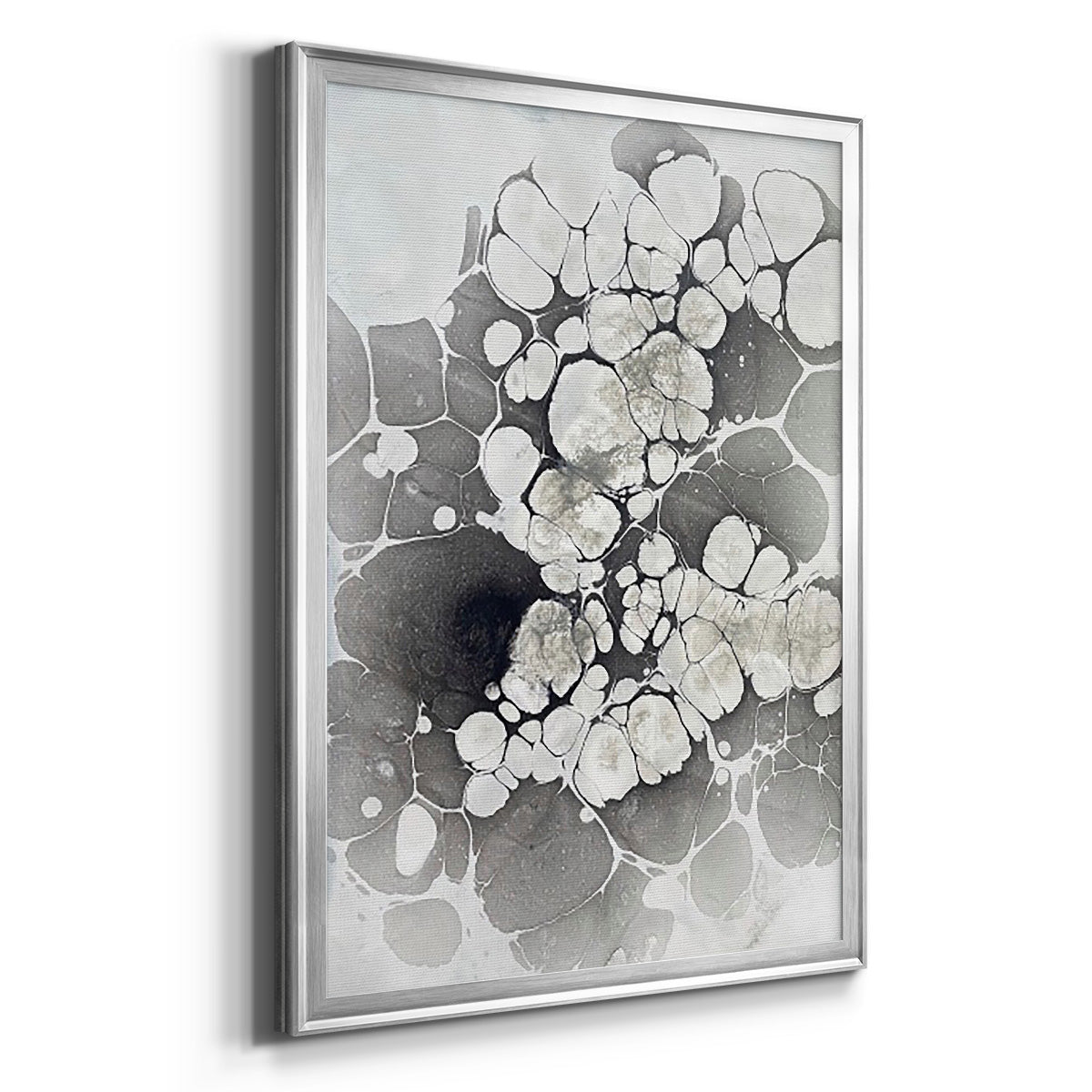 Marbling VII - Modern Framed Canvas Print