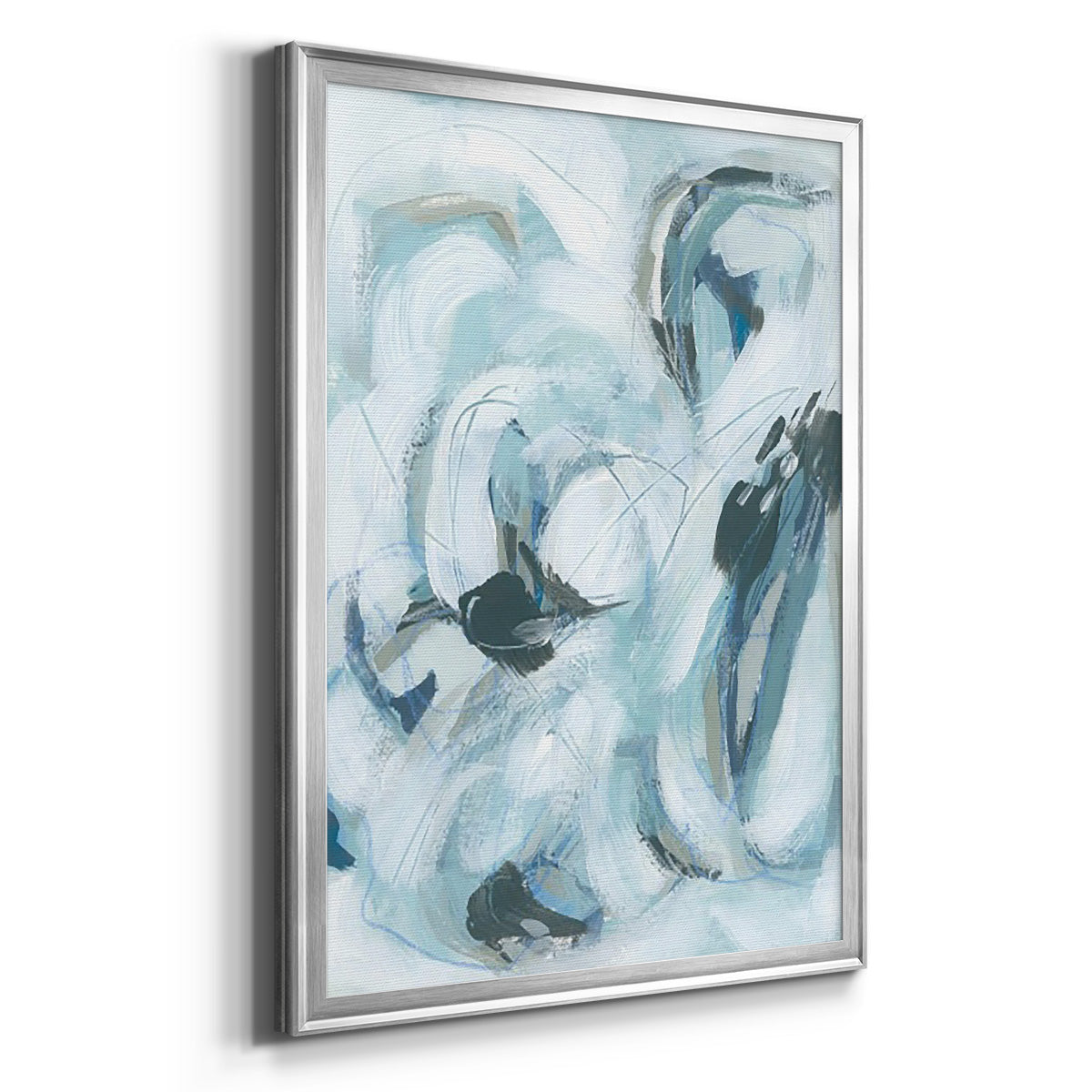 Fluid Receptor I - Modern Framed Canvas Print