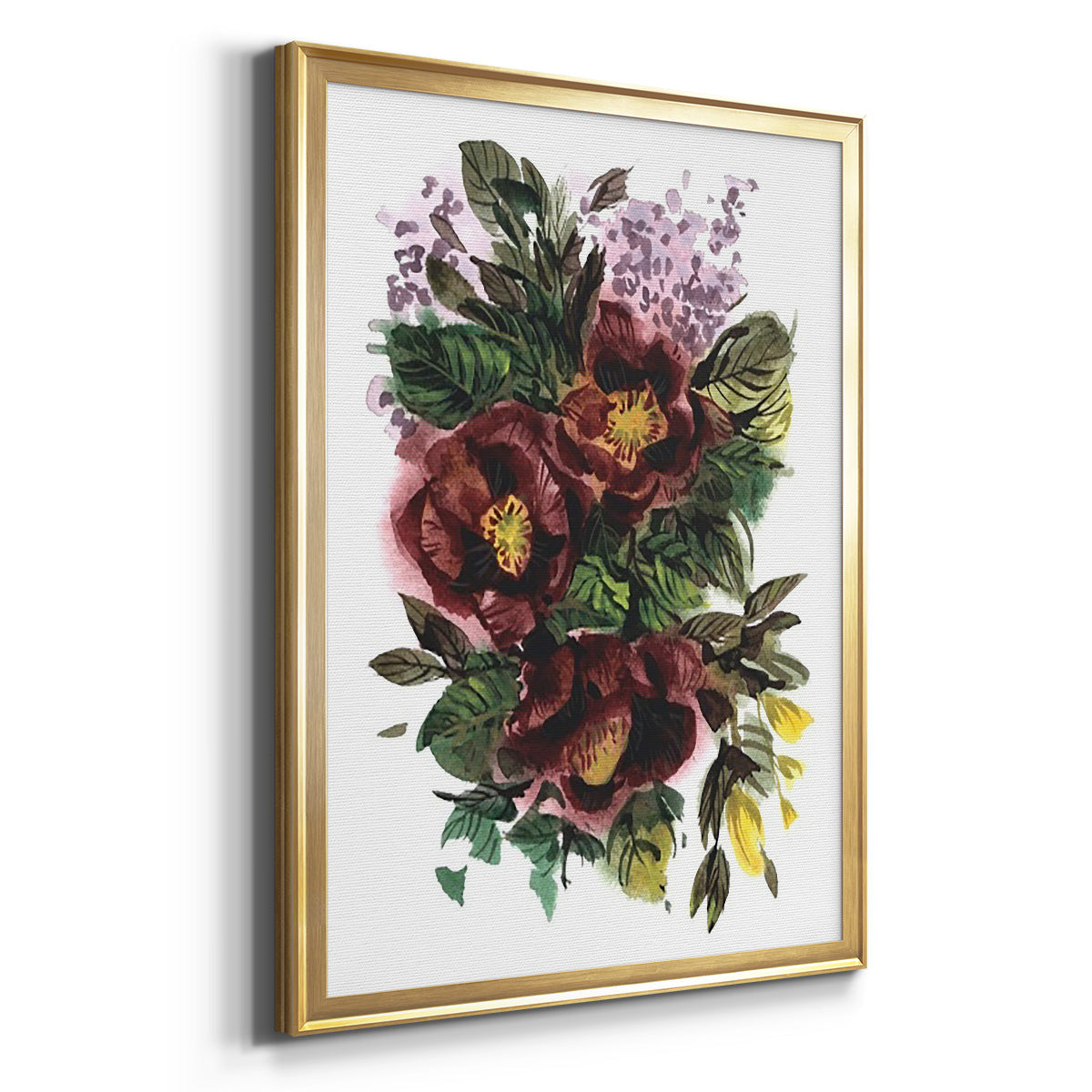 Garden Bouquets II - Modern Framed Canvas Print