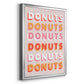 Donuts - Modern Framed Canvas Print