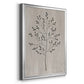 Leaves and Wood II - Modern Framed Canvas Print