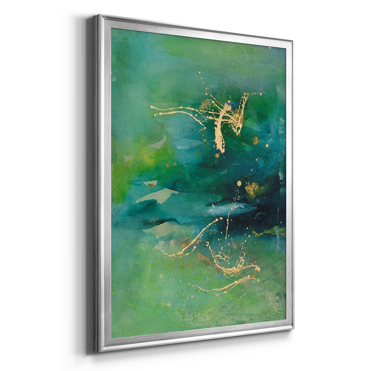 Peaceful Diptych II - Modern Framed Canvas Print