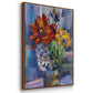 Modern Bouquet - Floater Framed Canvas Print