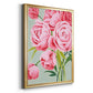 This Year's Peonies I - Modern Framed Canvas Print