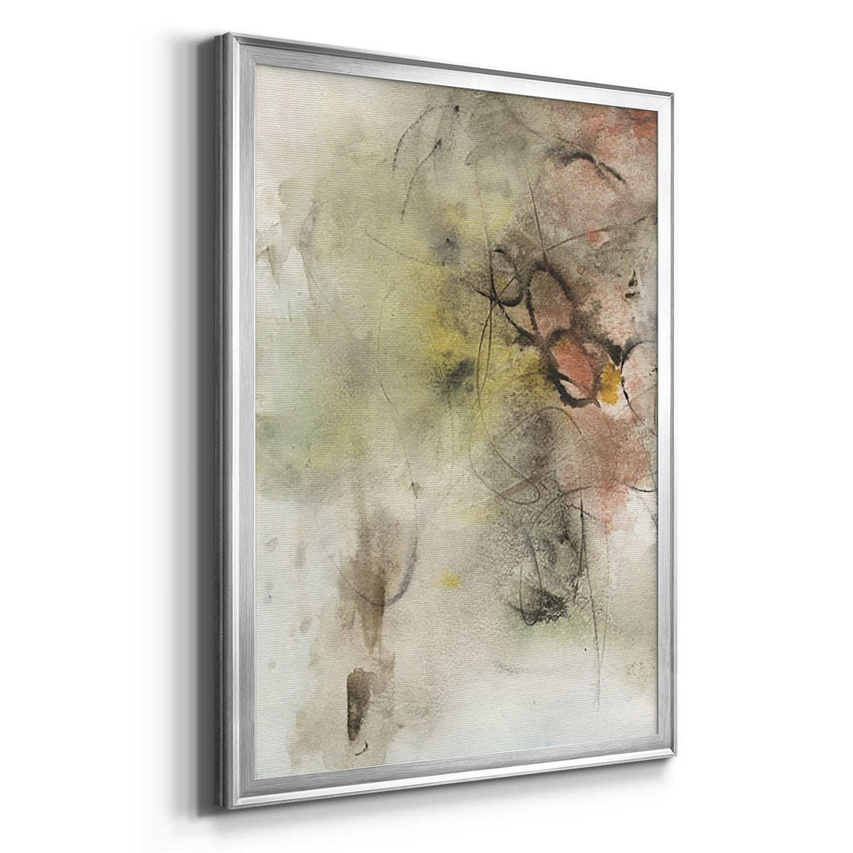 Soft Inspiration III - Modern Framed Canvas Print