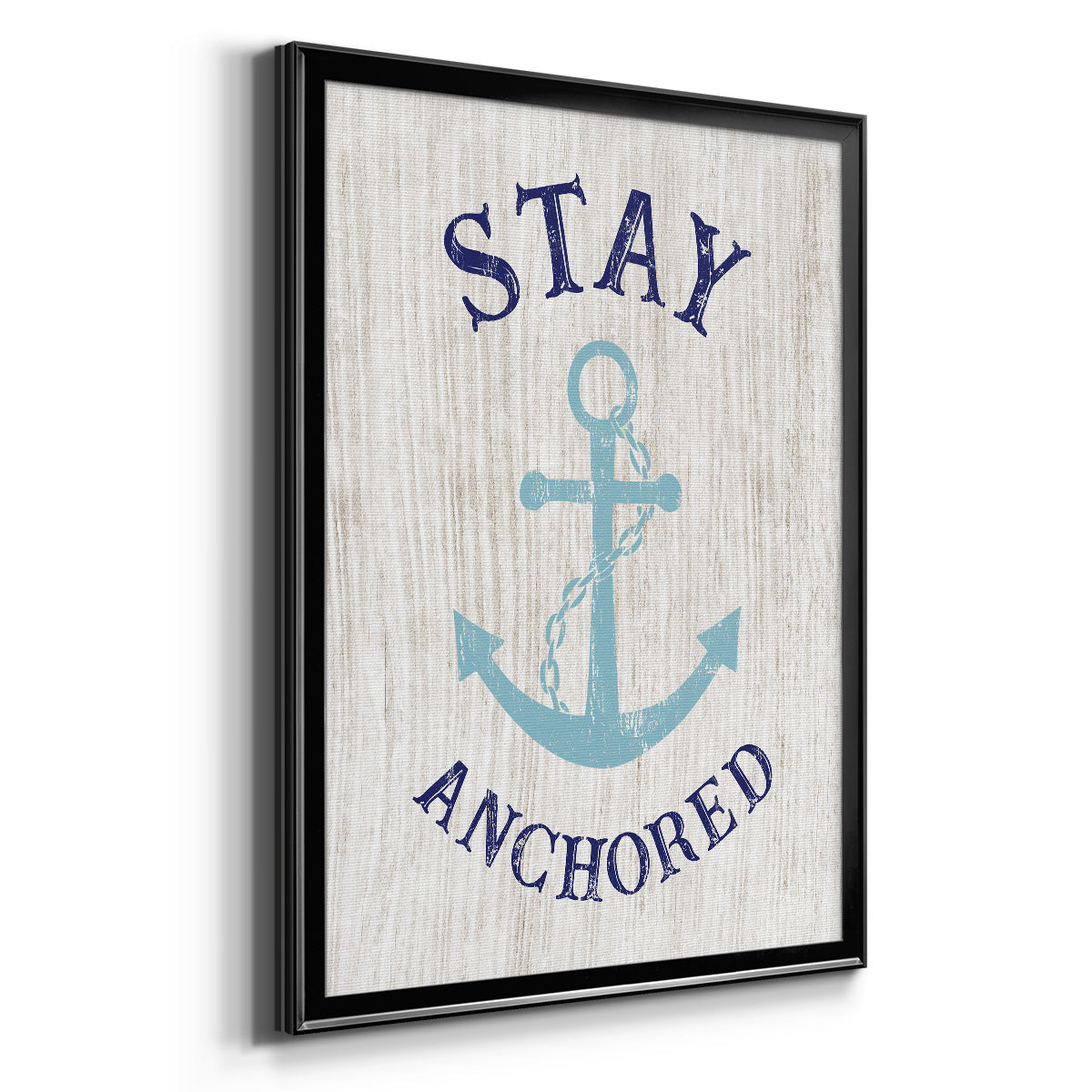 Stay Anchored - Modern Framed Canvas Print