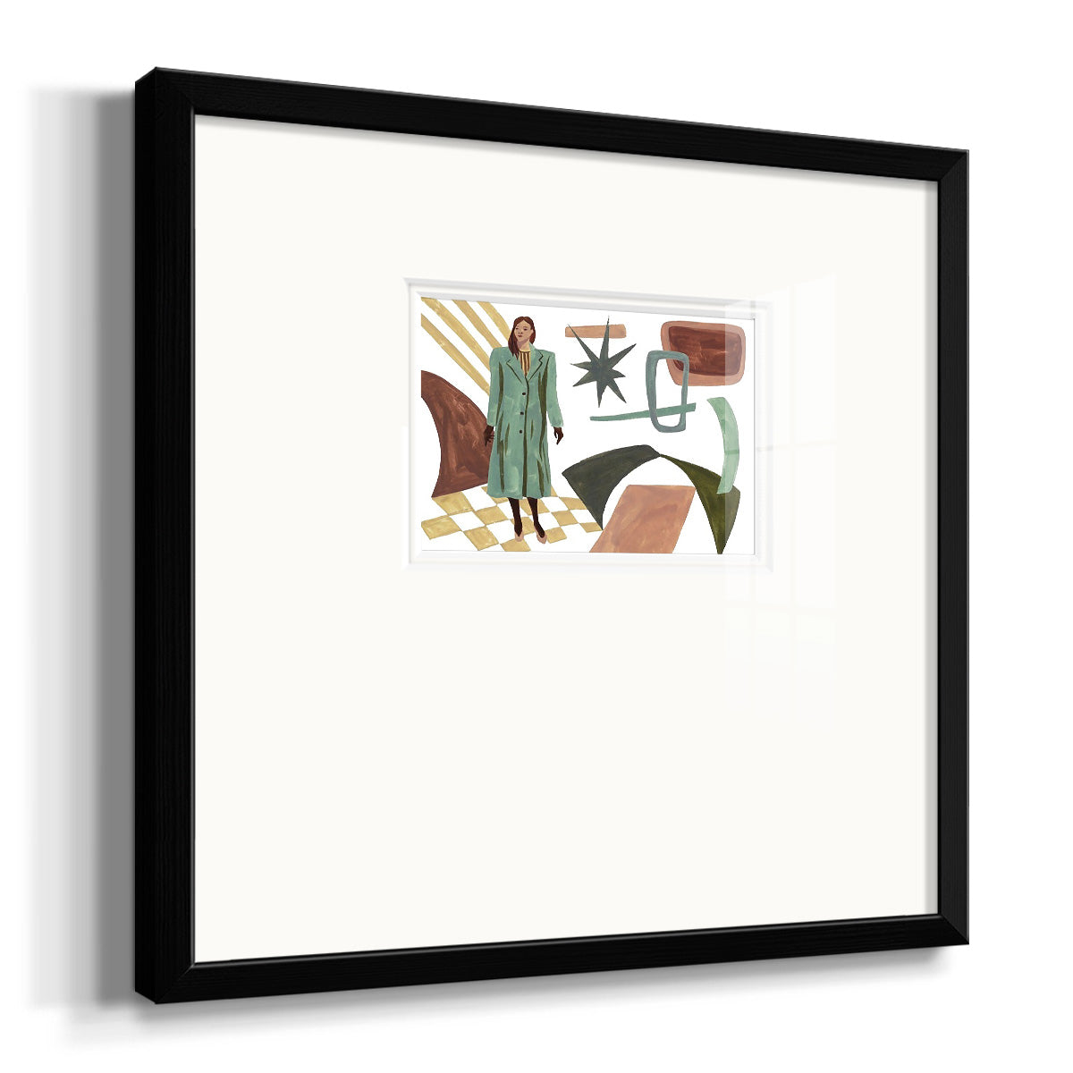 Vintage Vibes II Premium Framed Print Double Matboard