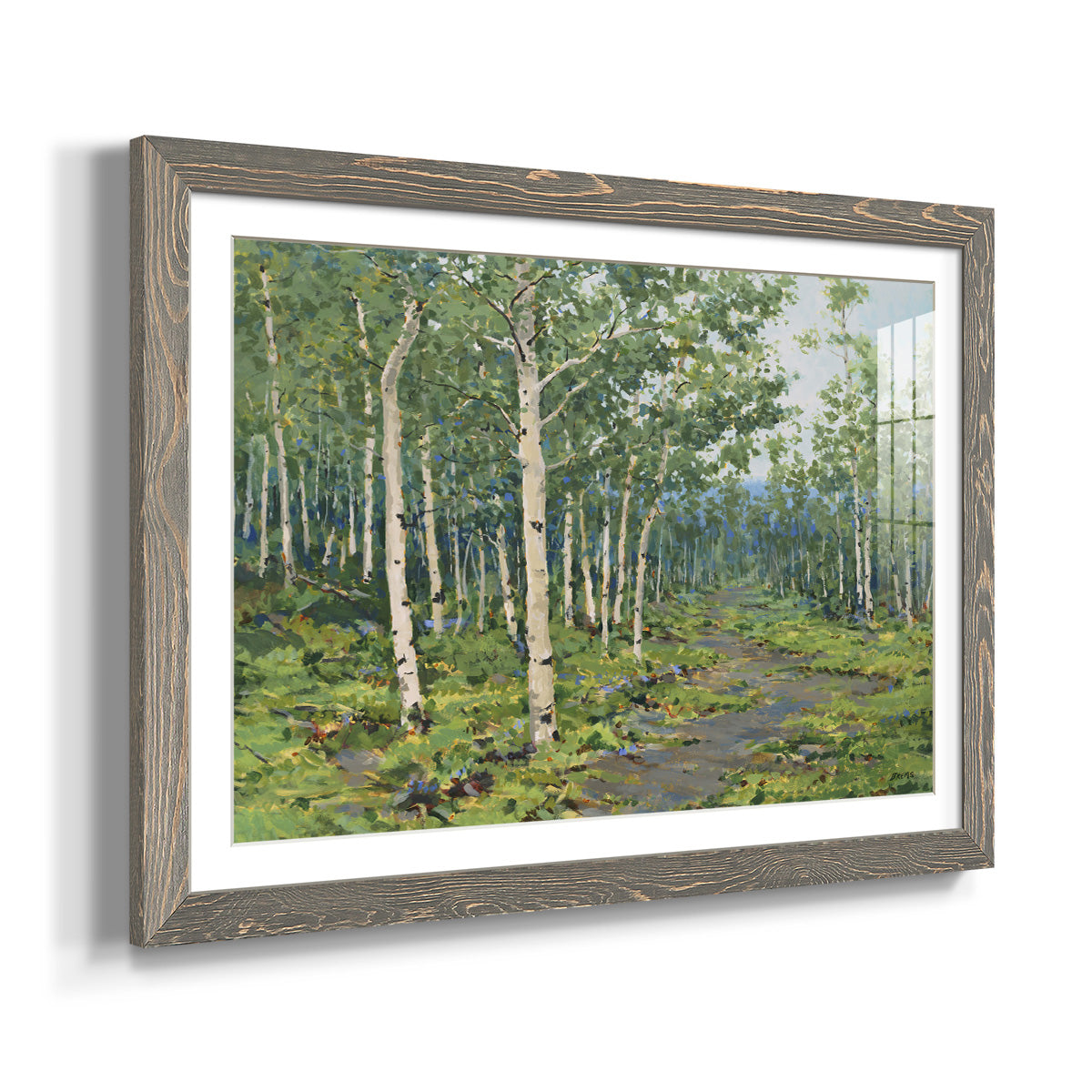 In the Forest - Barnwood Framed Art Print
